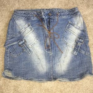 Vintage blue jean skirt